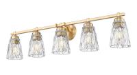 Five Light Vanity by Z-Lite - Andree Collection, Modern Gold Finish - 1960-5V-MGLD