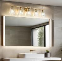 Five Light Vanity by Z-Lite - Andree Collection, Modern Gold Finish - 1960-5V-MGLD
