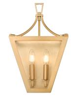 Two Light Wall Sconce by Z-Lite - Montalcino Collection, Rubbed Brass Finish - 1961-2S-RB