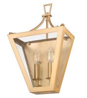 Two Light Wall Sconce by Z-Lite - Montalcino Collection, Rubbed Brass Finish - 1961-2S-RB