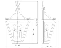 Two Light Wall Sconce by Z-Lite - Montalcino Collection, Rubbed Brass Finish - 1961-2S-RB