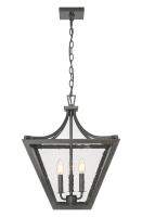 Three Light Chandelier by Z-Lite - Montalcino Collection, Iron Ore Finish - 1961-3C-IO