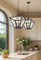 Three Light Chandelier by Z-Lite - Montalcino Collection, Iron Ore Finish - 1961-3C-IO