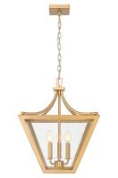 Three Light Chandelier by Z-Lite - Montalcino Collection, Rubbed Brass Finish - 1961-3C-RB