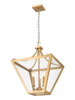 Three Light Chandelier by Z-Lite - Montalcino Collection, Rubbed Brass Finish - 1961-3C-RB
