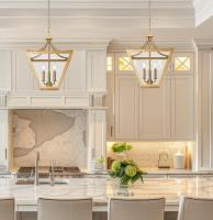 Three Light Chandelier by Z-Lite - Montalcino Collection, Rubbed Brass Finish - 1961-3C-RB