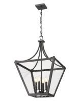 Four Light Chandelier by Z-Lite - Montalcino Collection, Iron Ore Finish - 1961-4C-IO