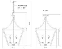 Four Light Chandelier by Z-Lite - Montalcino Collection, Iron Ore Finish - 1961-4C-IO