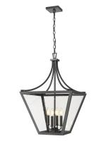 Four Light Chandelier by Z-Lite - Montalcino Collection, Iron Ore Finish - 1961-4C-IO