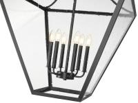 Six Light Chandelier by Z-Lite - Montalcino Collection, Iron Ore Finish - 1961-6IO