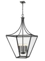 Six Light Chandelier by Z-Lite - Montalcino Collection, Iron Ore Finish - 1961-6IO