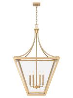 Six Light Chandelier by Z-Lite - Montalcino Collection, Rubbed Brass Finish - 1961-6RB