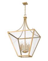 Six Light Chandelier by Z-Lite - Montalcino Collection, Rubbed Brass Finish - 1961-6RB