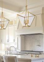 Six Light Chandelier by Z-Lite - Montalcino Collection, Rubbed Brass Finish - 1961-6RB