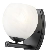 One Light Wall Sconce by Z-Lite - Colette Collection, Matte Black Finish - 1963-1S-MB