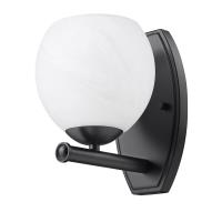 One Light Wall Sconce by Z-Lite - Colette Collection, Matte Black Finish - 1963-1S-MB