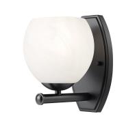 One Light Wall Sconce by Z-Lite - Colette Collection, Matte Black Finish - 1963-1S-MB