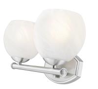 Two Light Vanity by Z-Lite - Colette Collection, Brushed Nickel Finish - 1963-2V-BN
