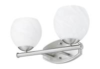 Two Light Vanity by Z-Lite - Colette Collection, Brushed Nickel Finish - 1963-2V-BN