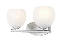 Two Light Vanity by Z-Lite - Colette Collection, Brushed Nickel Finish - 1963-2V-BN