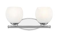 Two Light Vanity by Z-Lite - Colette Collection, Chrome Finish - 1963-2V-CH