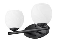Two Light Vanity by Z-Lite - Colette Collection, Matte Black Finish - 1963-2V-MB