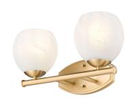 Two Light Vanity by Z-Lite - Colette Collection, Modern Gold Finish - 1963-2V-MGLD
