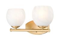 Two Light Vanity by Z-Lite - Colette Collection, Modern Gold Finish - 1963-2V-MGLD