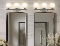 Three Light Vanity by Z-Lite - Colette Collection, Brushed Nickel Finish - 1963-3V-BN