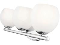Three Light Vanity by Z-Lite - Colette Collection, Chrome Finish - 1963-3V-CH