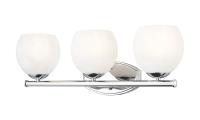 Three Light Vanity by Z-Lite - Colette Collection, Chrome Finish - 1963-3V-CH