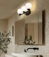 Three Light Vanity by Z-Lite - Colette Collection, Matte Black Finish - 1963-3V-MB