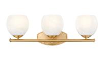 Three Light Vanity by Z-Lite - Colette Collection, Modern Gold Finish - 1963-3V-MGLD
