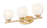 Three Light Vanity by Z-Lite - Colette Collection, Modern Gold Finish - 1963-3V-MGLD
