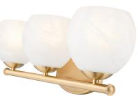 Three Light Vanity by Z-Lite - Colette Collection, Modern Gold Finish - 1963-3V-MGLD