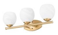 Three Light Vanity by Z-Lite - Colette Collection, Modern Gold Finish - 1963-3V-MGLD