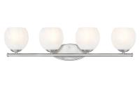 Four Light Vanity by Z-Lite - Colette Collection, Brushed Nickel Finish - 1963-4V-BN