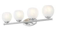 Four Light Vanity by Z-Lite - Colette Collection, Brushed Nickel Finish - 1963-4V-BN