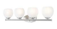 Four Light Vanity by Z-Lite - Colette Collection, Brushed Nickel Finish - 1963-4V-BN