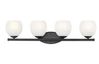 Four Light Vanity by Z-Lite - Colette Collection, Matte Black Finish - 1963-4V-MB