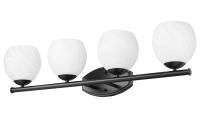 Four Light Vanity by Z-Lite - Colette Collection, Matte Black Finish - 1963-4V-MB