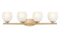 Four Light Vanity by Z-Lite - Colette Collection, Modern Gold Finish - 1963-4V-MGLD