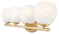 Four Light Vanity by Z-Lite - Colette Collection, Modern Gold Finish - 1963-4V-MGLD