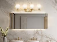 Four Light Vanity by Z-Lite - Colette Collection, Modern Gold Finish - 1963-4V-MGLD