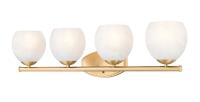 Four Light Vanity by Z-Lite - Colette Collection, Modern Gold Finish - 1963-4V-MGLD