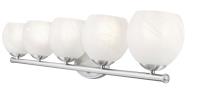 Five Light Vanity by Z-Lite - Colette Collection, Brushed Nickel Finish - 1963-5V-BN