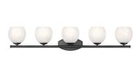 Five Light Vanity by Z-Lite - Colette Collection, Matte Black Finish - 1963-5V-MB