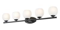 Five Light Vanity by Z-Lite - Colette Collection, Matte Black Finish - 1963-5V-MB
