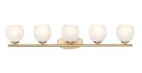 Five Light Vanity by Z-Lite - Colette Collection, Modern Gold Finish - 1963-5V-MGLD