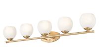 Five Light Vanity by Z-Lite - Colette Collection, Modern Gold Finish - 1963-5V-MGLD